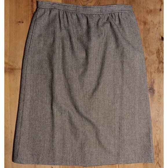 Evan Picone Skirt Suit Womens 16 Wool Blazer Career Classic Velvet Trim Union - Picture 8 of 12